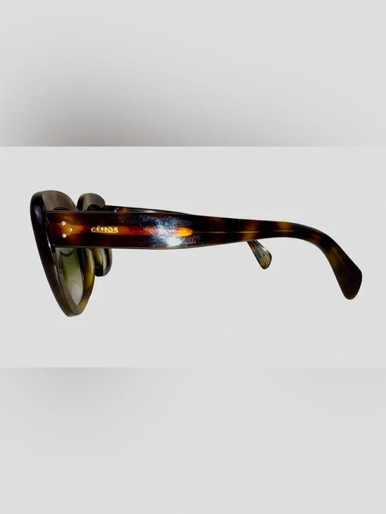 CELINE STELLA OVERSIZED  TORTOISESHELL SUNGLASSES - Picture 5 of 10
